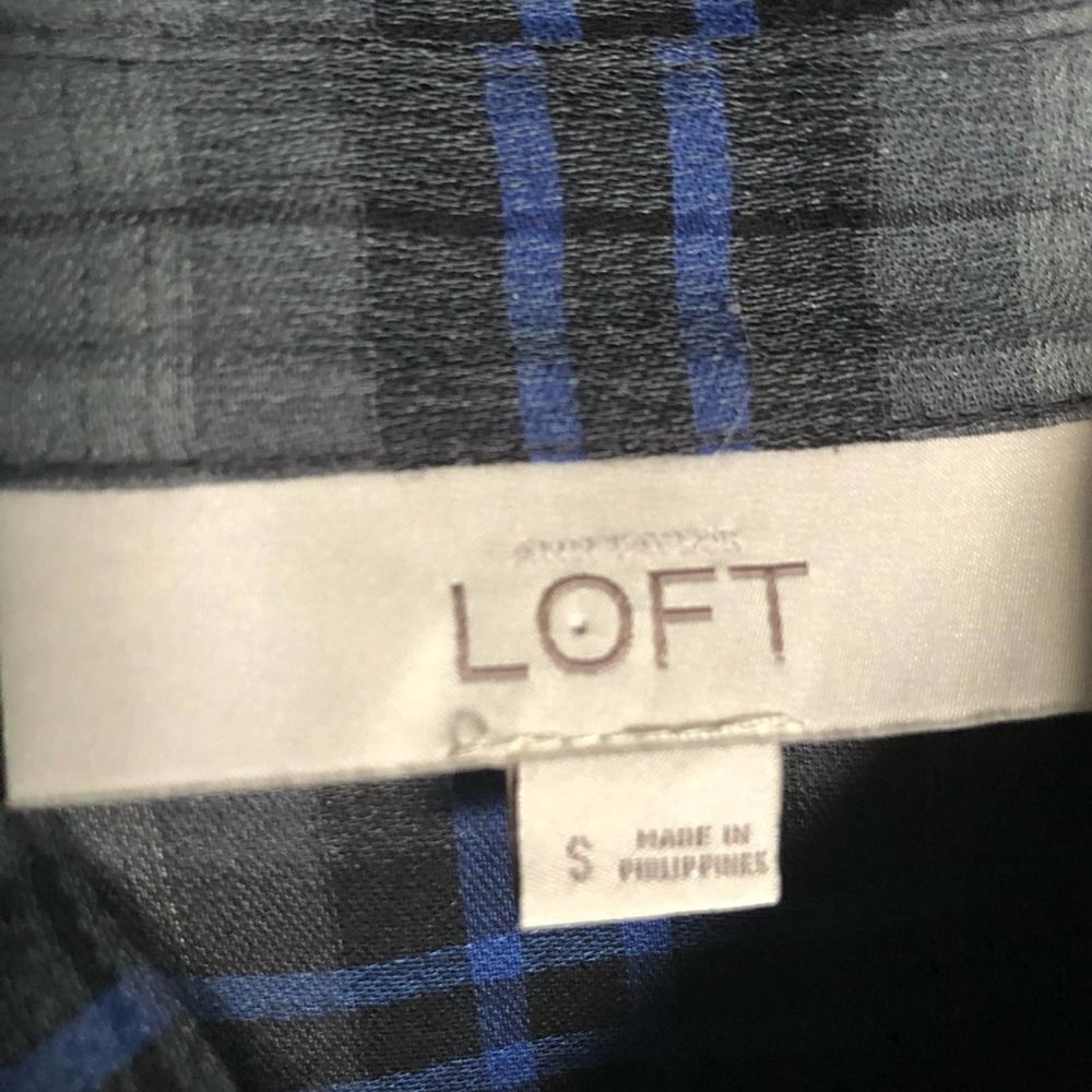 Loft Lightweight Plaidbutton Down Top - image 6